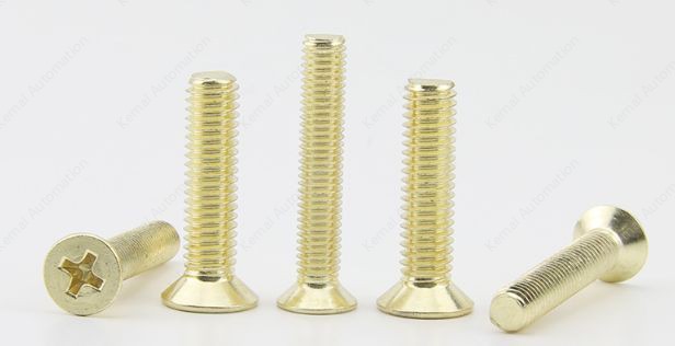Golden Flat Head Screws M3*28